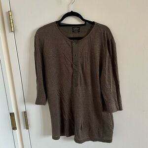 All Saints Mens Linen Half Sleeve Shirt size M